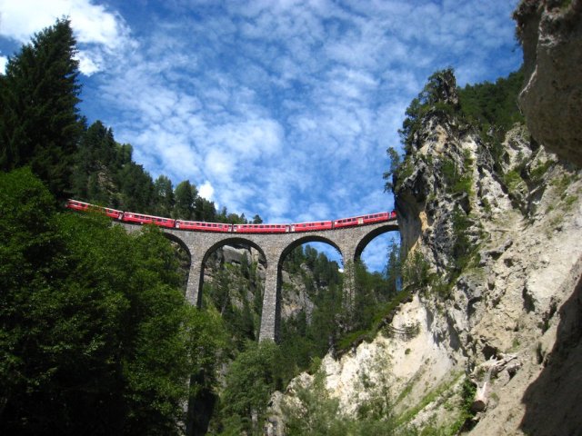 Landwasserviadukt İsviçre, Foto: Wikipedia