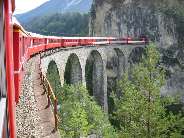 Landwasserviadukt İsviçre, Foto: Wikipedia