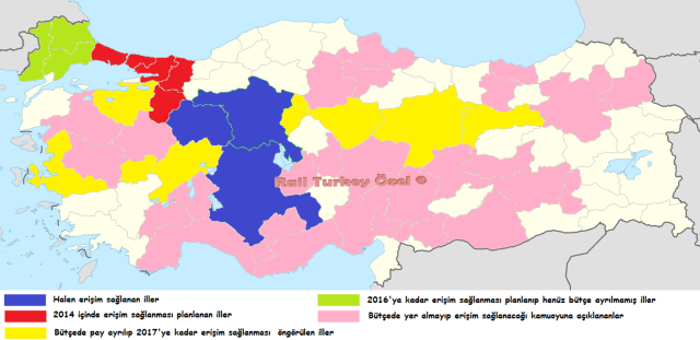Turkiye Hızlı Tren Ağı, İllustrasyon: Rail Turkey