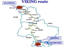 Viking Treni Rotası, Harita: Wikimedia