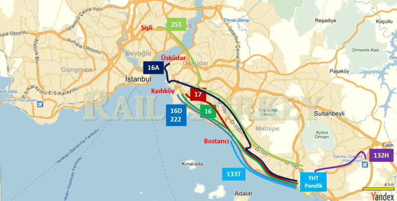 144 - İstanbul YHT otobüsle ulaşım - Onur