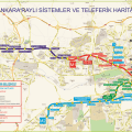 Ankara raylı sistemler haritası