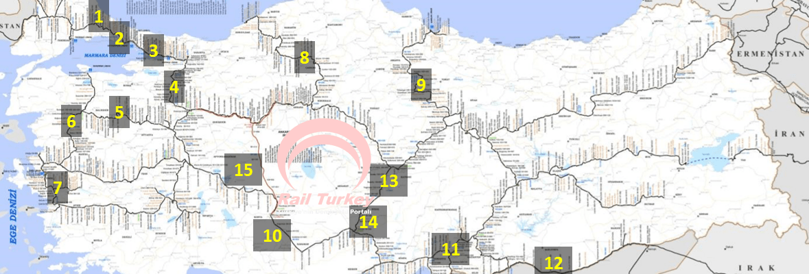 Demiryolu Kısıtlamaları Haziran 2015