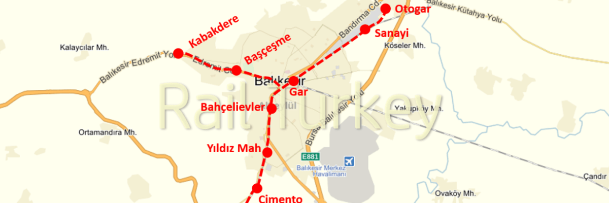 460 - Balıkesir Banliyo Treni Projesi