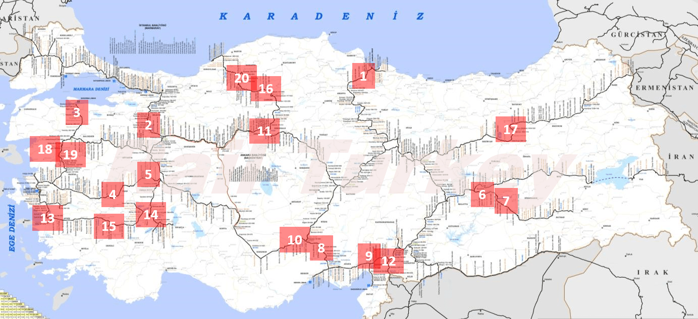 670 - Eğimi en yüksek demiryolu kesimleri