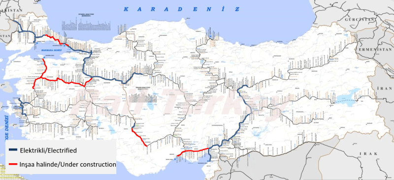 Türkiye demiryolları elektrifikasyon
