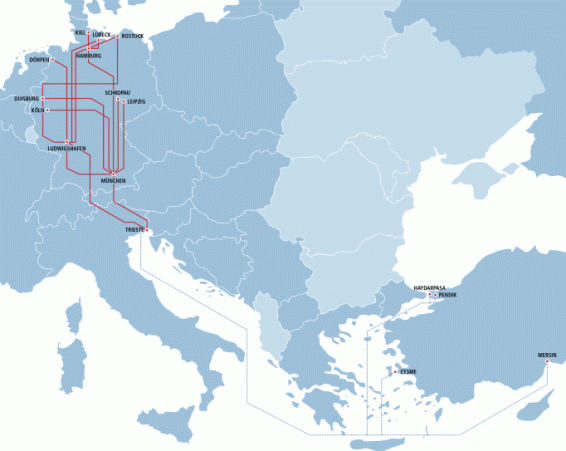 europe intermodal hatları