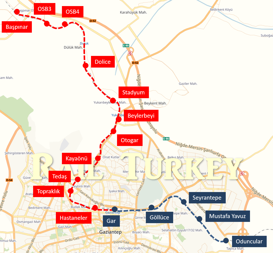 Gaziantep banliyö projesi: Gaziray